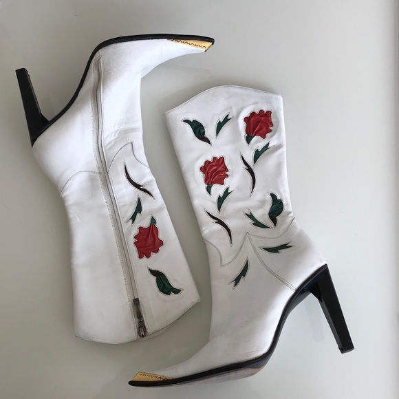 Cesare Paciotti Shoes - VINTAGE Cecare Paciotti Stiletto Cowboy Boots